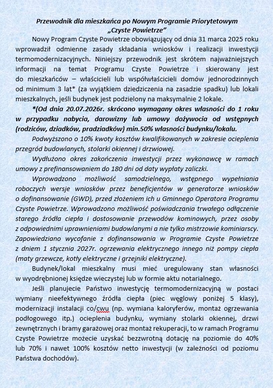 Poradnik Czyste Powietrze 2